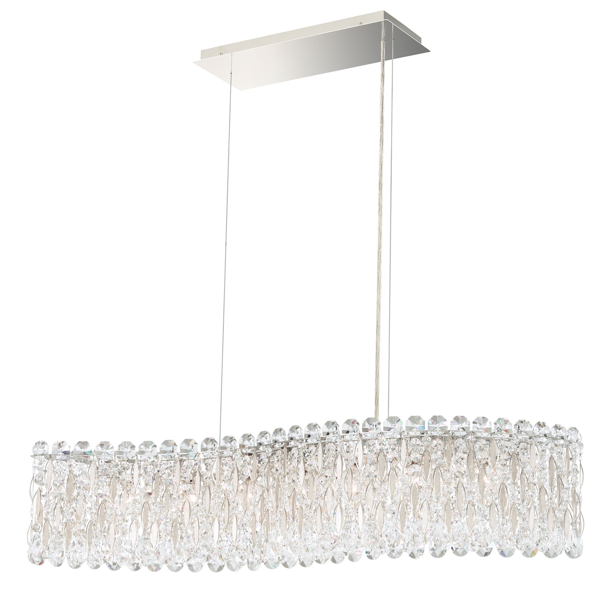 Sarella 8"H X 7-Light Crystal Linear Chandelier