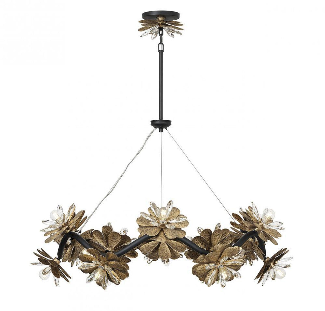 Giselle Chandelier, 16-Light, Delphine, Metal, Crystal