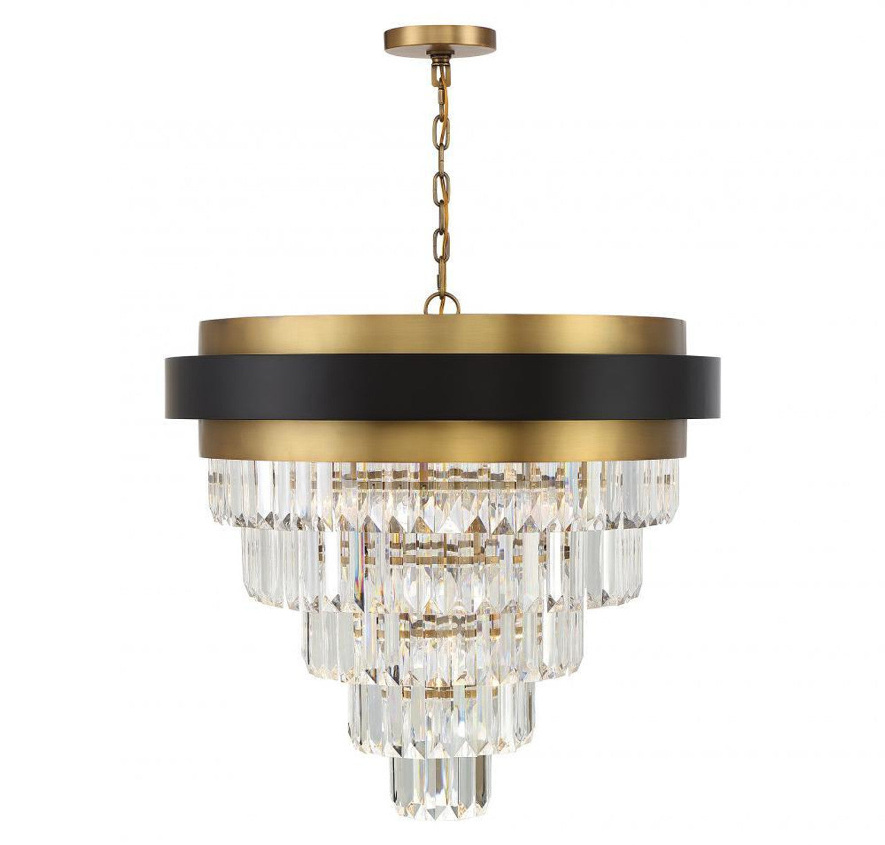 Dryden Chandelier, 36-Light, Matte Black, 60"W AHXW0)