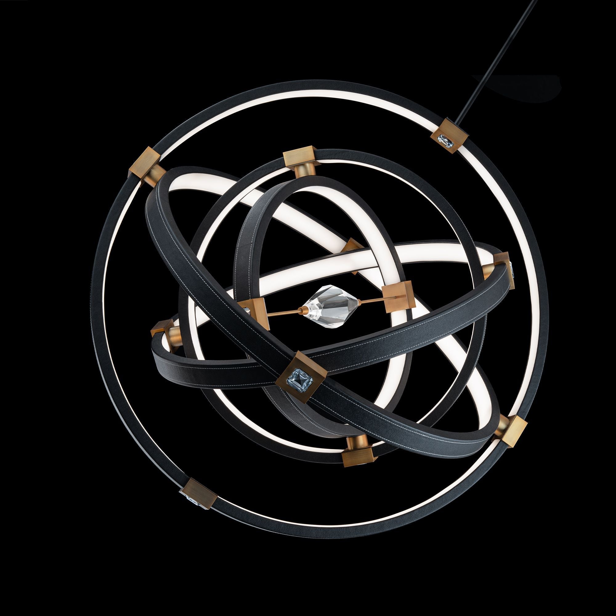 Beyond Atomic 36.44" Wide Black Chandelier