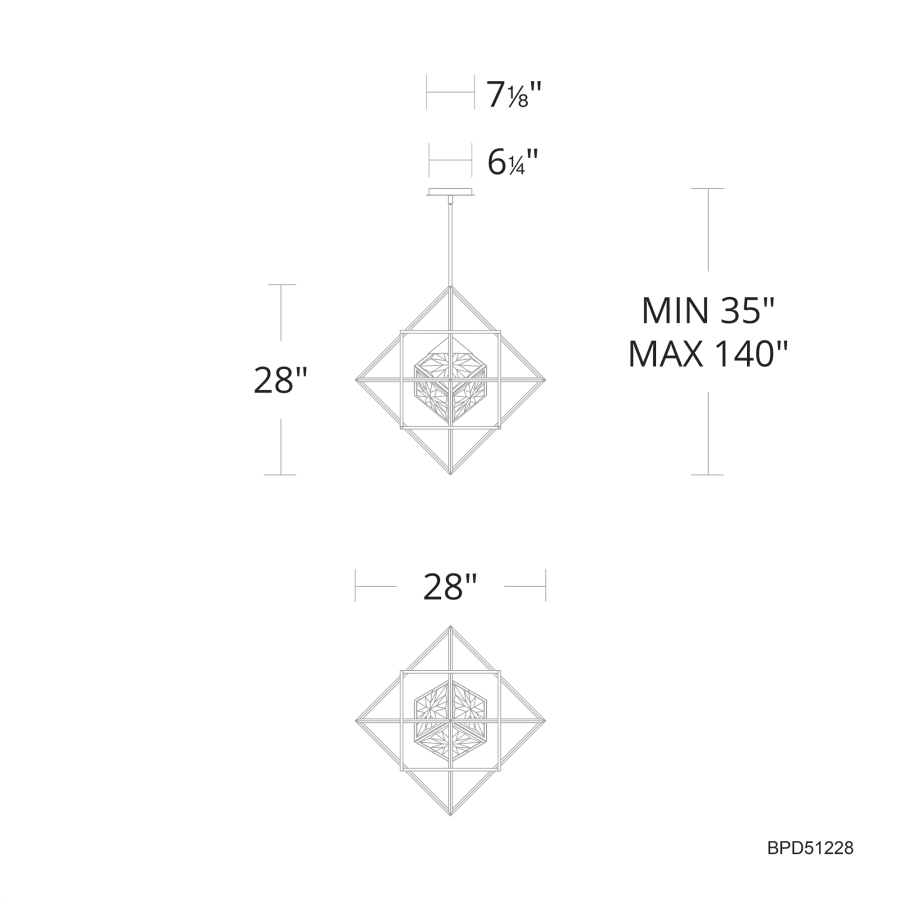 Beyond Heracles 28" Wide LED Crystal Pendant