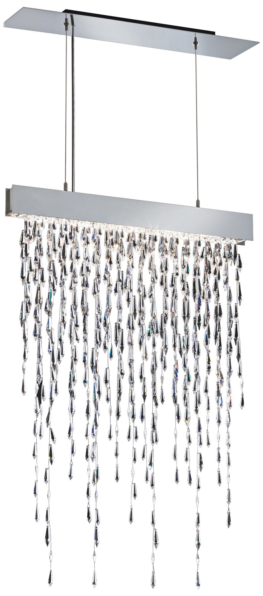 Crystalline Icicles 27" Wide Linear Pendant