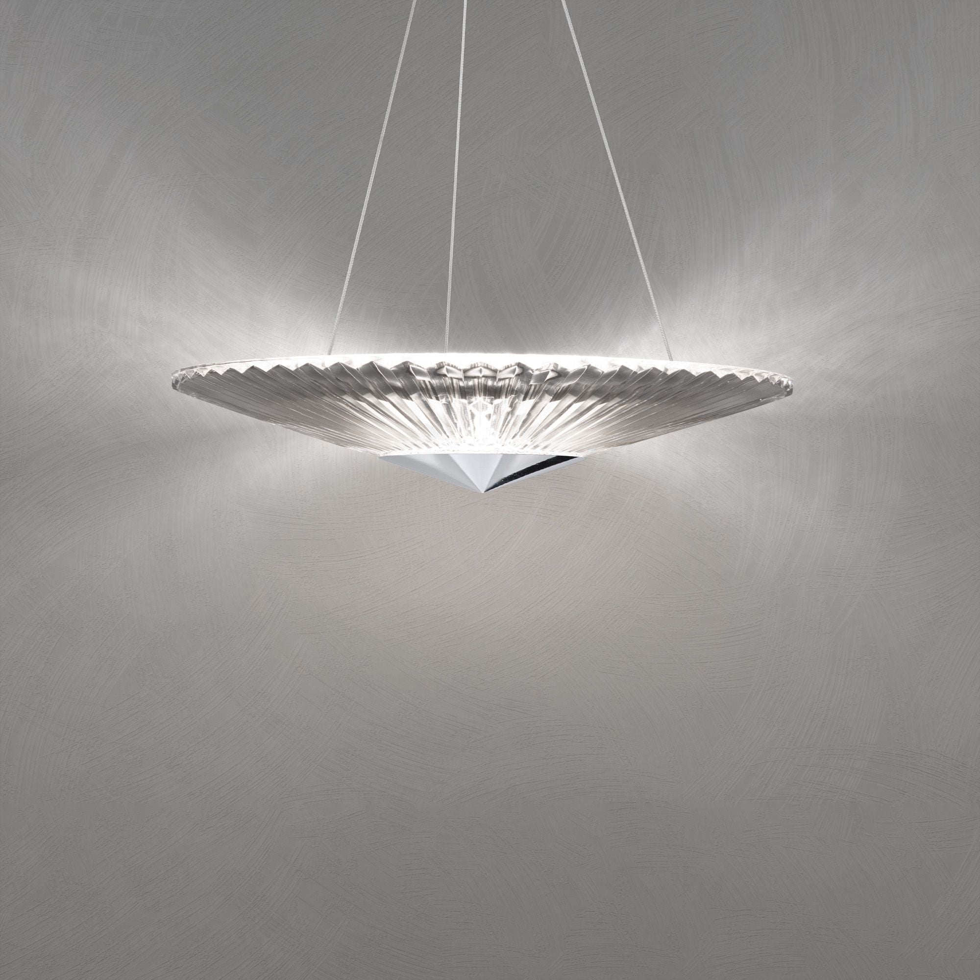 Origami 24" Wide Polished Chrome Pendant Light