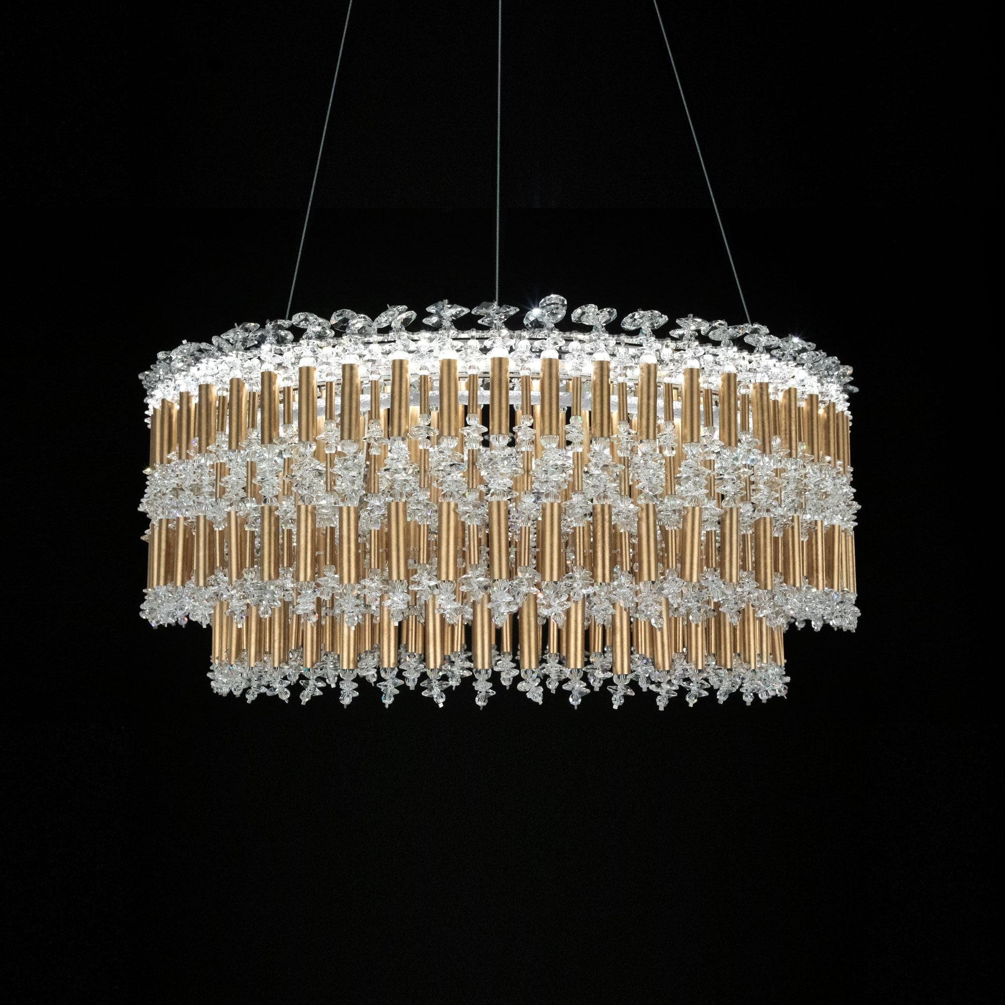 Tahitian 25" Wide Heirloom Gold Chandelier