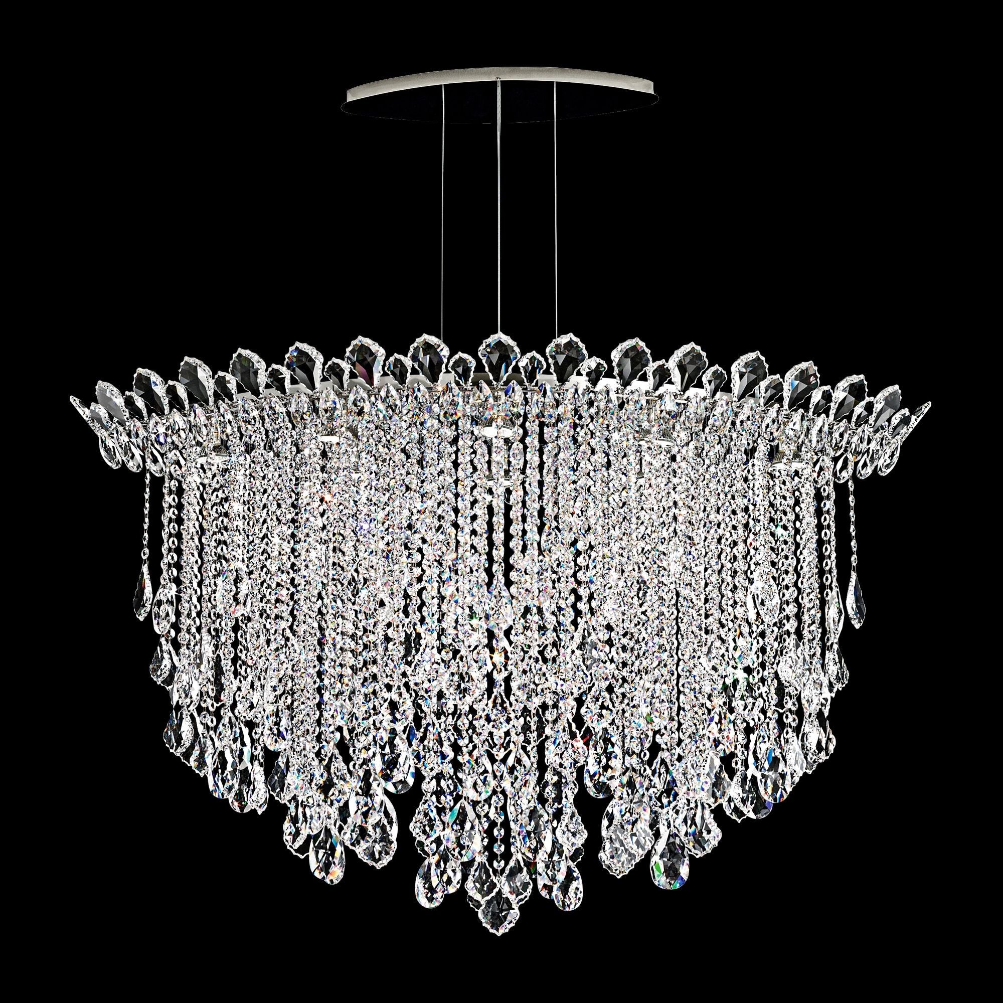 Trilliane Strands 45" Wide Oval Chandelier