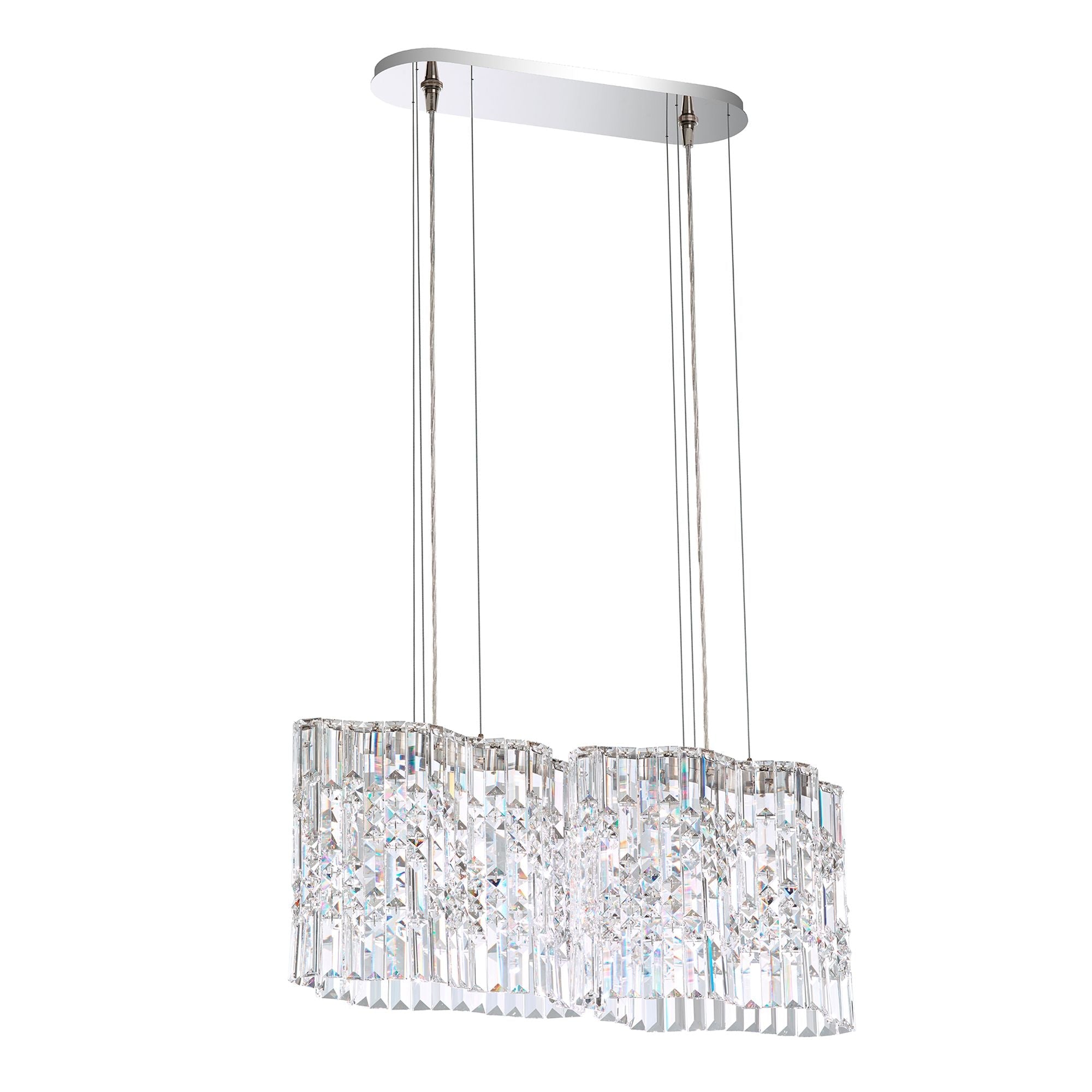 Selene 11"H X 4-Light Crystal Pendant in Polished