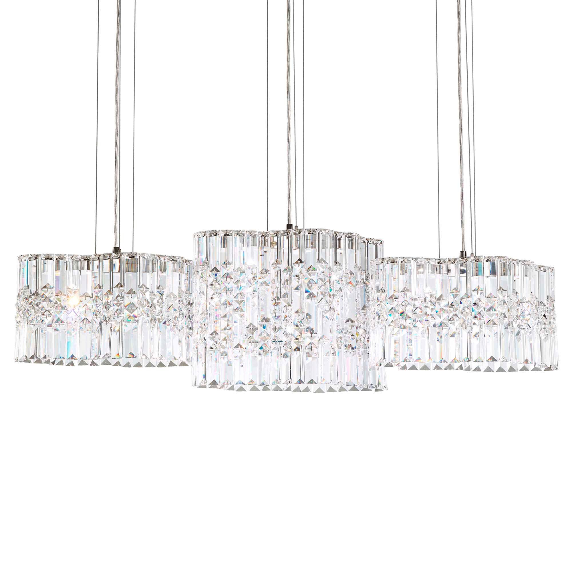 Selene 11"H X 6-Light Crystal Pendant in Polished