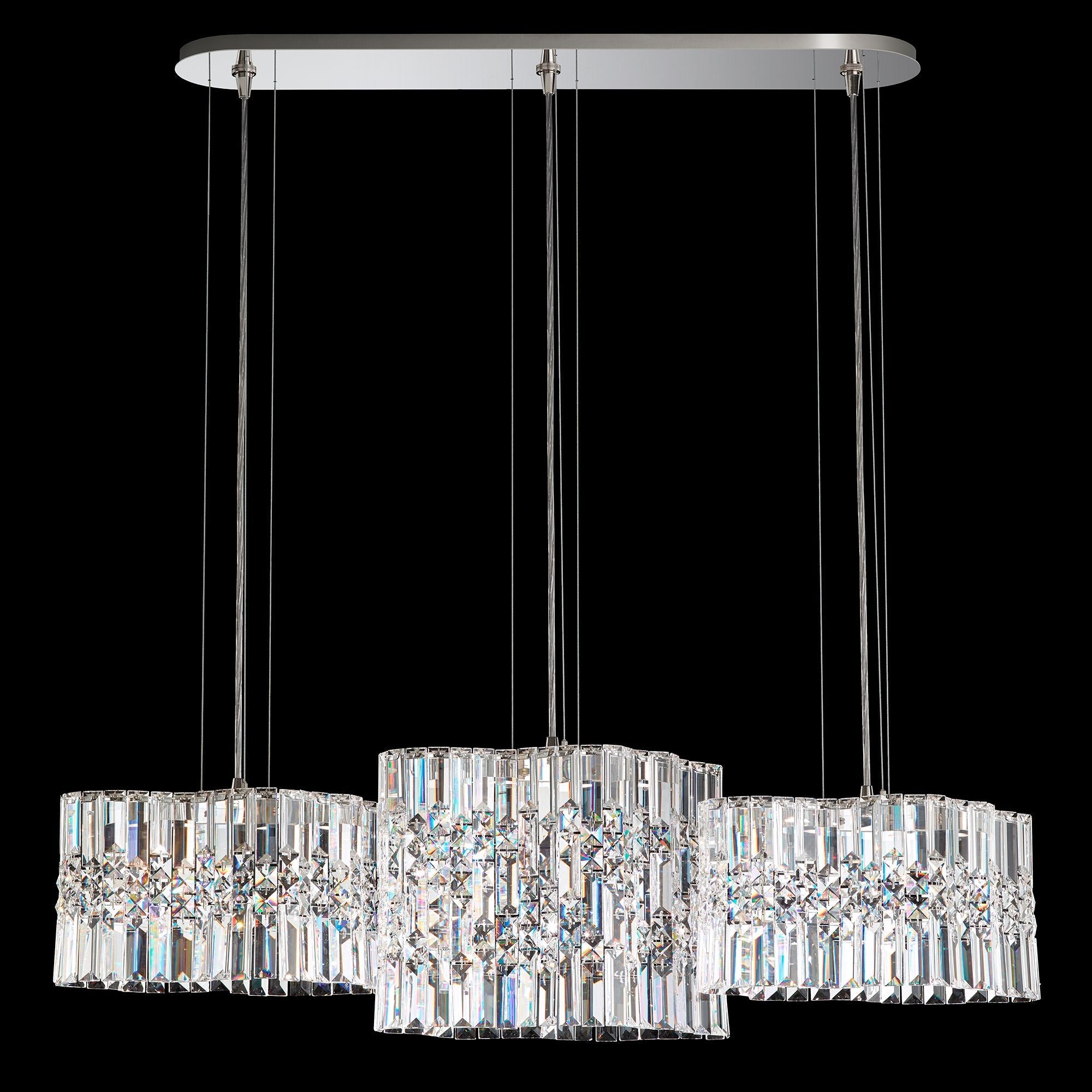 Selene 11"H X 6-Light Crystal Pendant in Polished