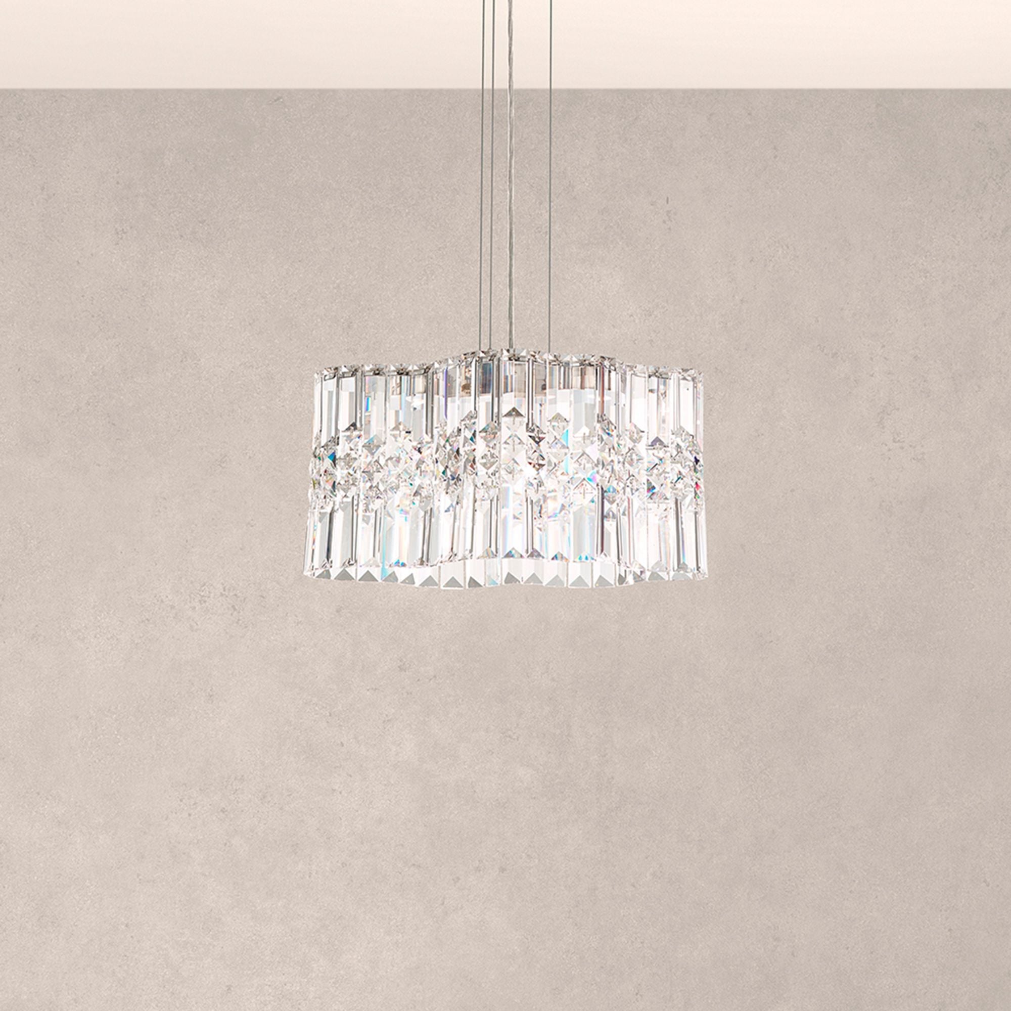 Selene 7.5"H X 2-Light Crystal Pendant