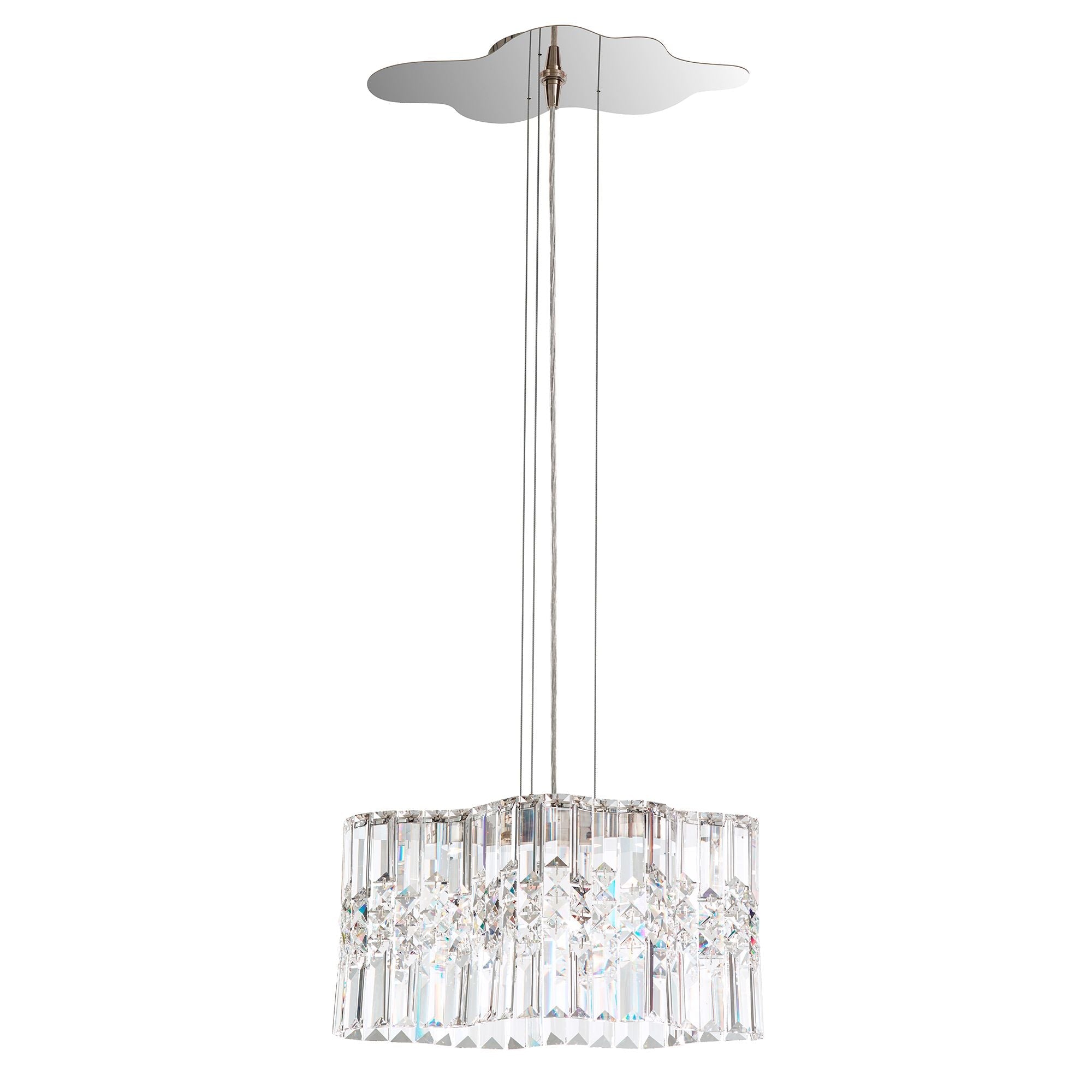 Selene 7.5"H X 2-Light Crystal Pendant