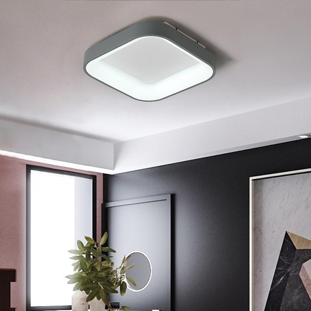 Square Shaped LED Flush Mount Ceiling Light for Bedroom