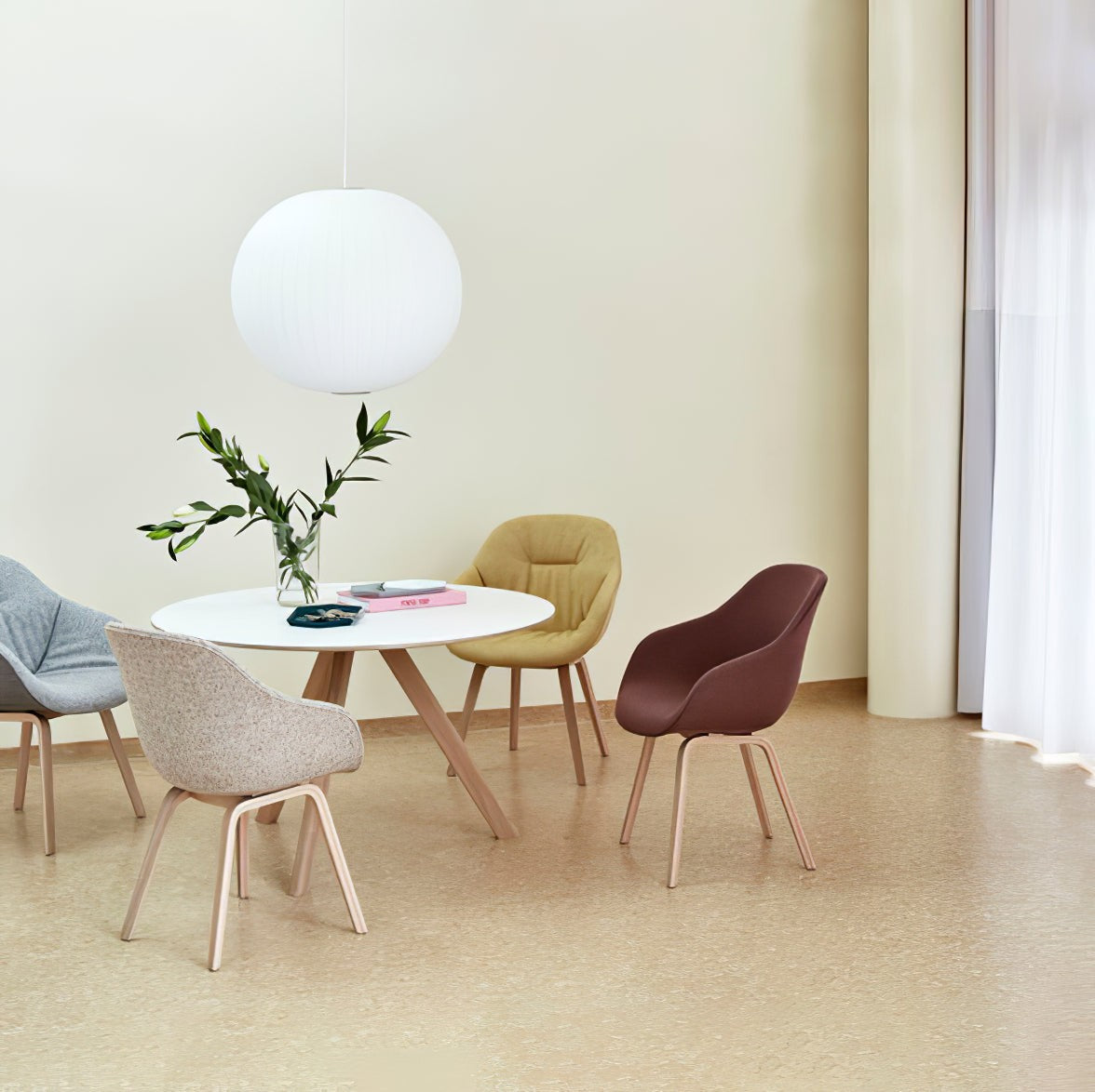 Silk Bubble Pendant Light
