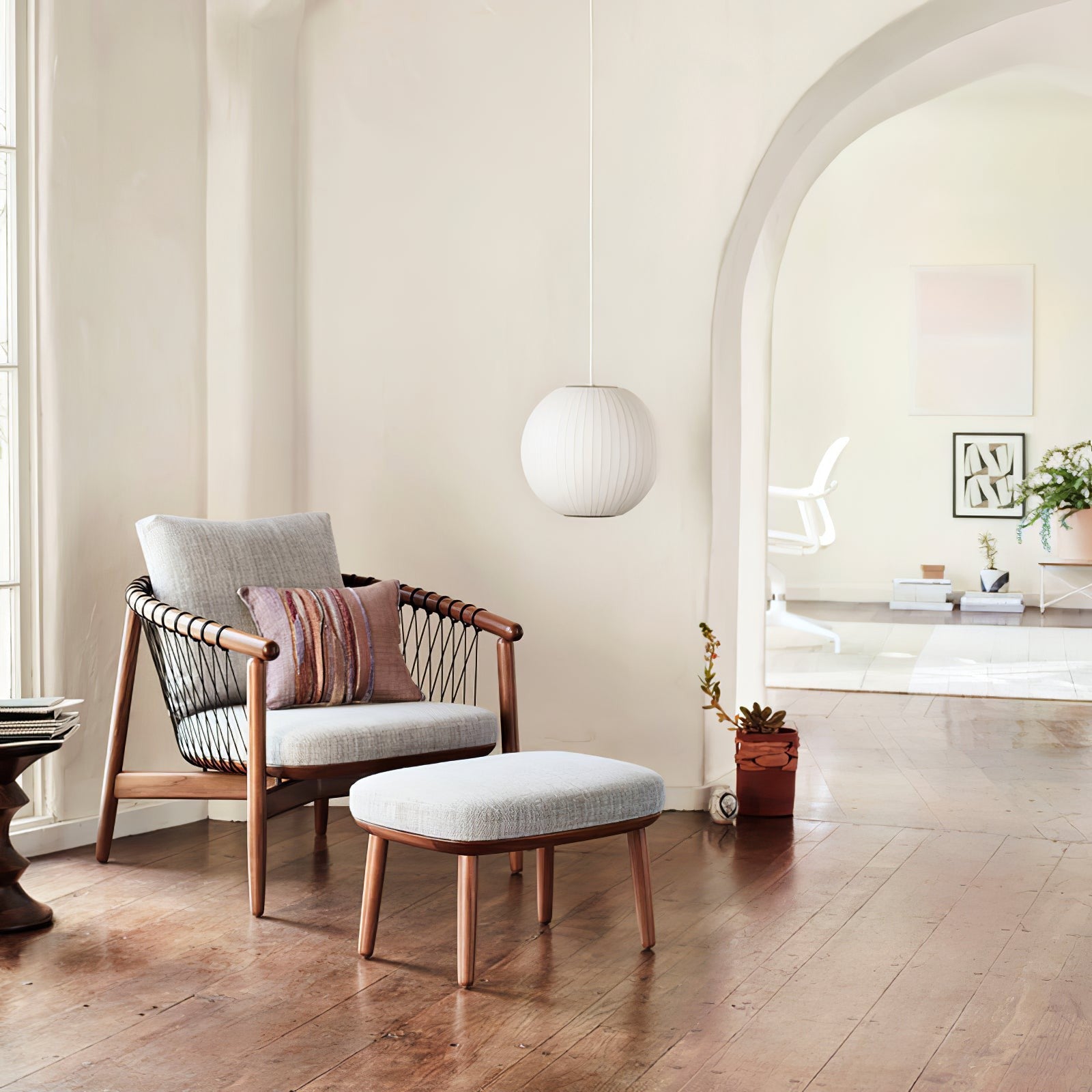 Silk Bubble Pendant Light