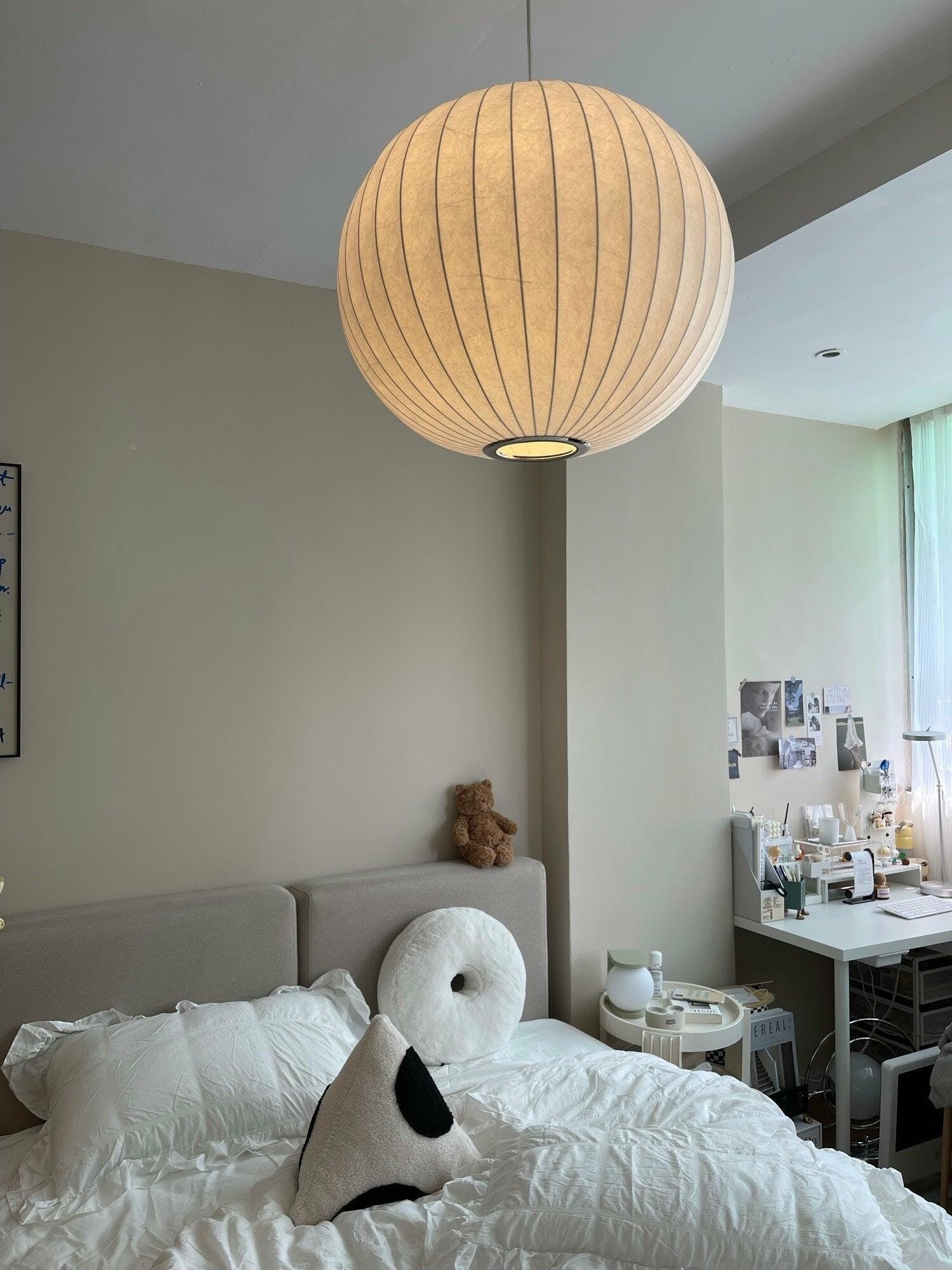 Silk Bubble Pendant Light