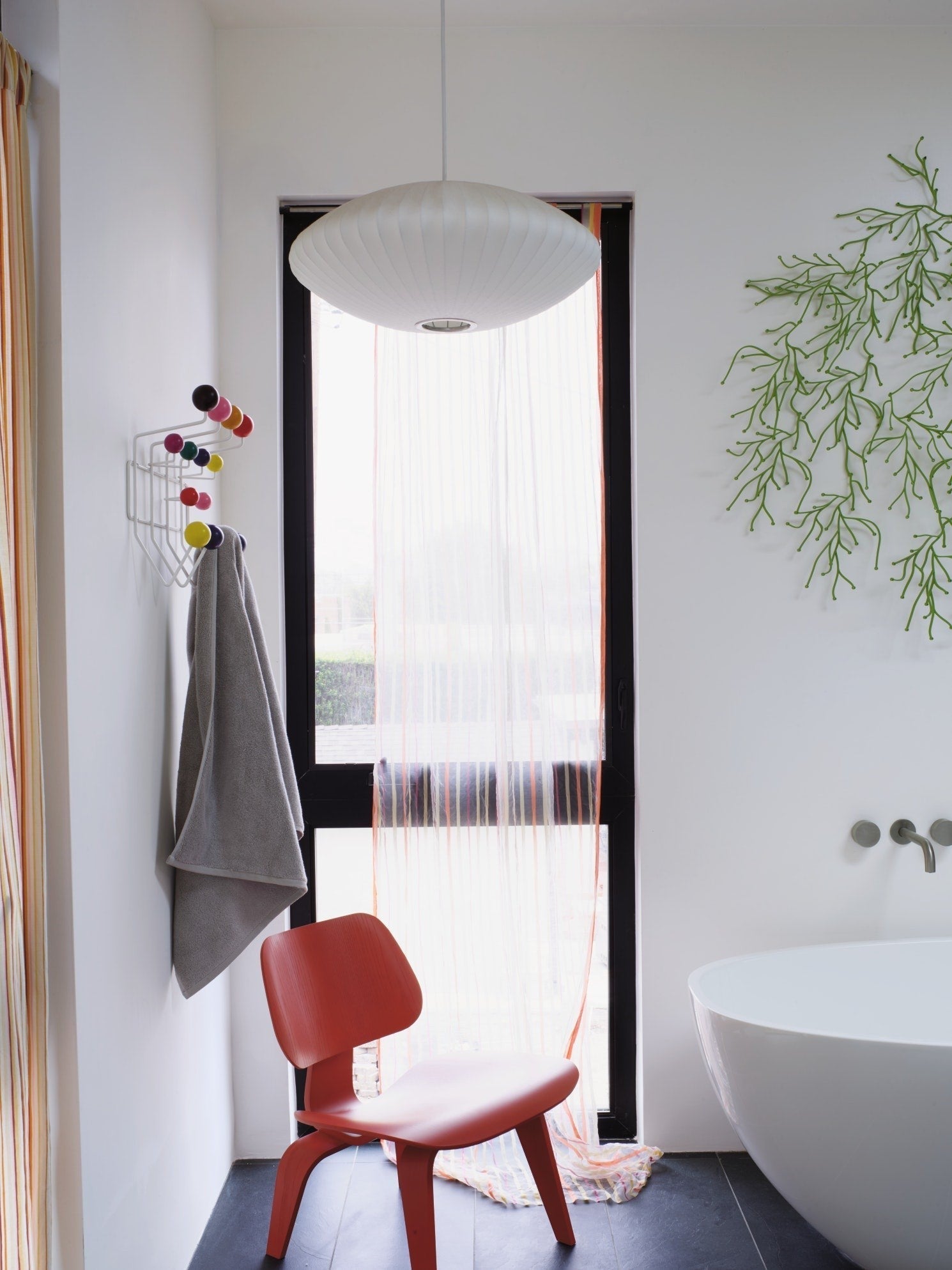 Silk Bubble Pendant Light