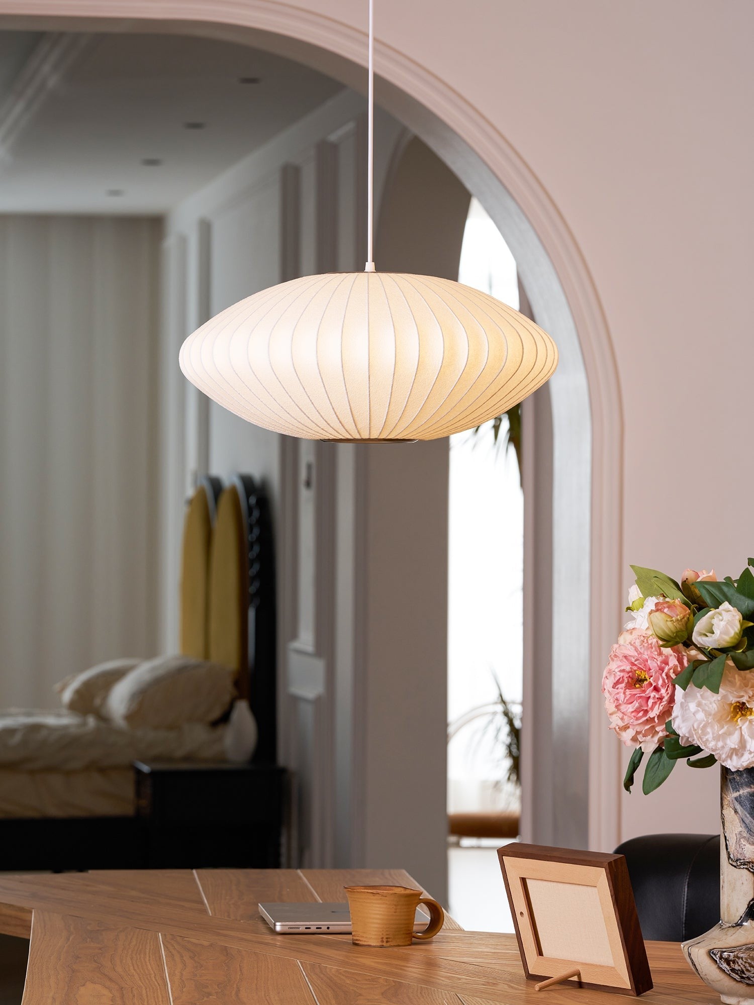 Silk Bubble Pendant Light