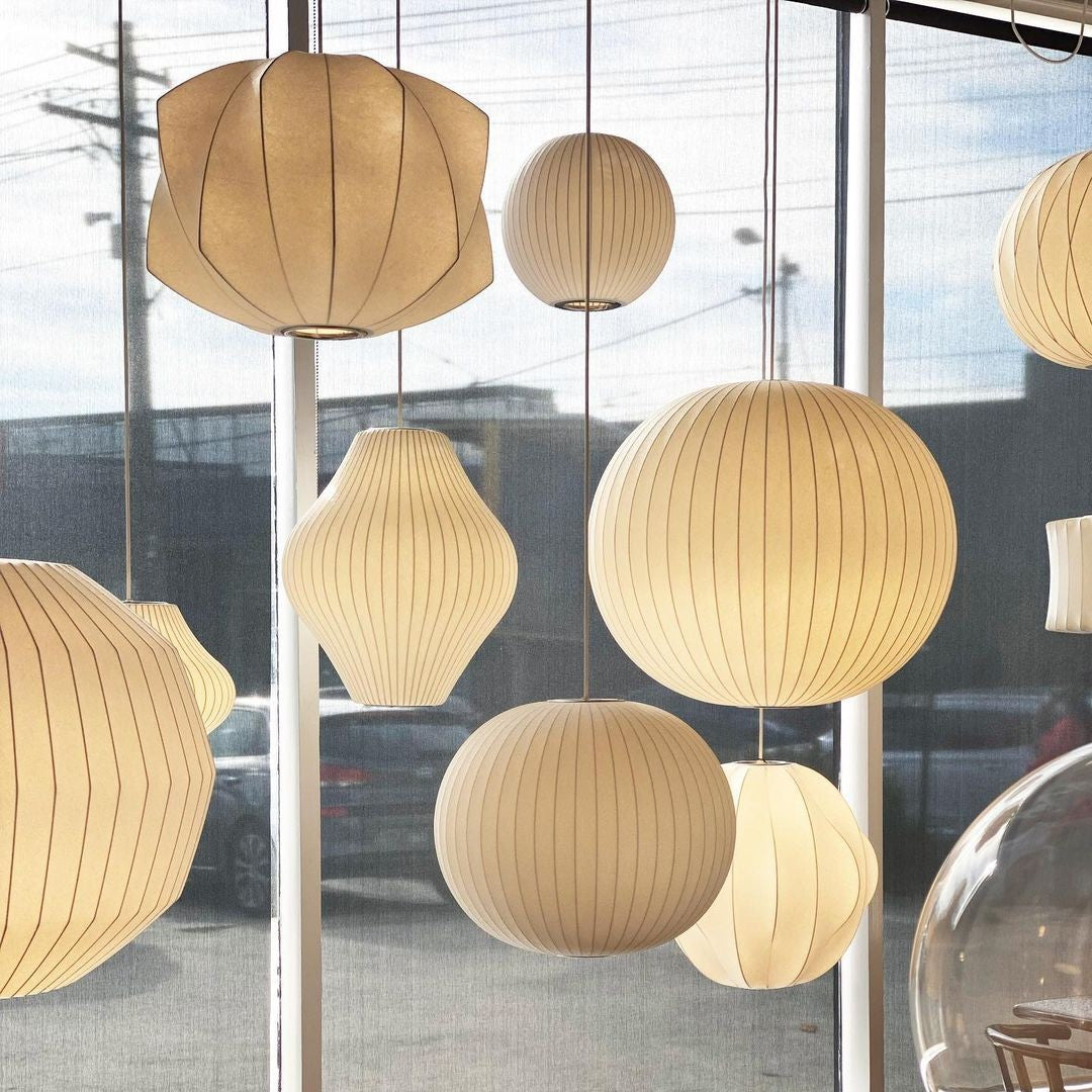 Silk Bubble Pendant Light