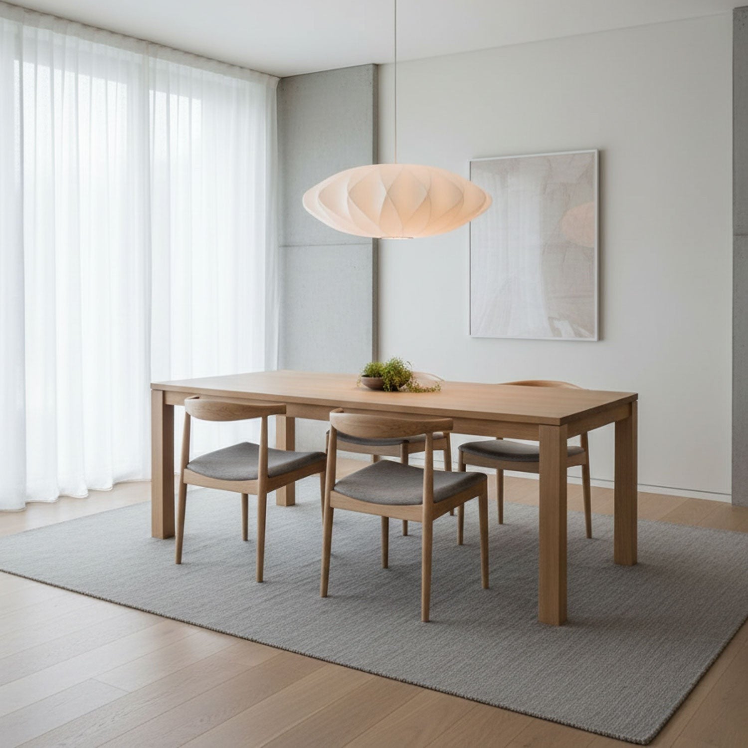 Silk Bubble Pendant Light