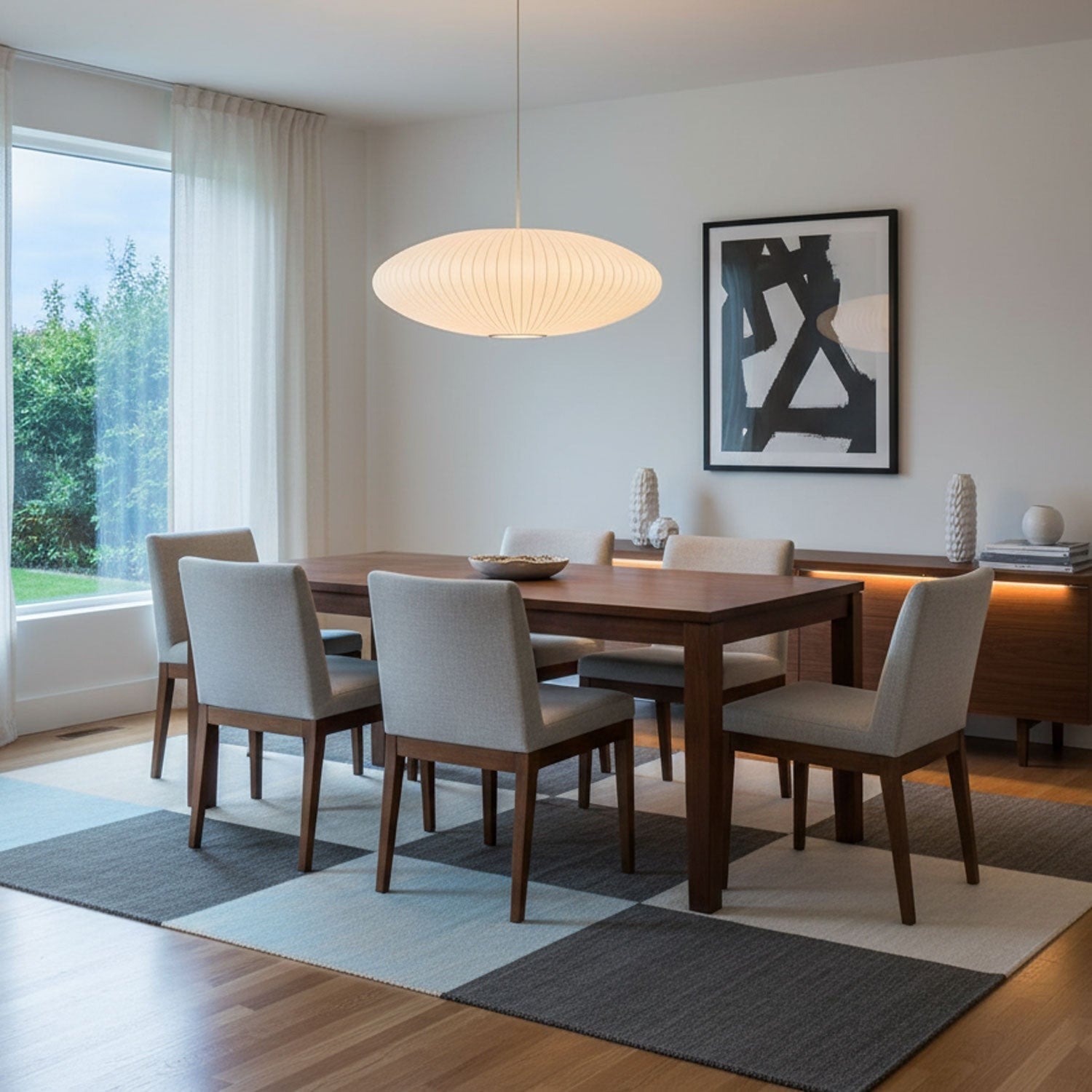 Silk Bubble Pendant Light