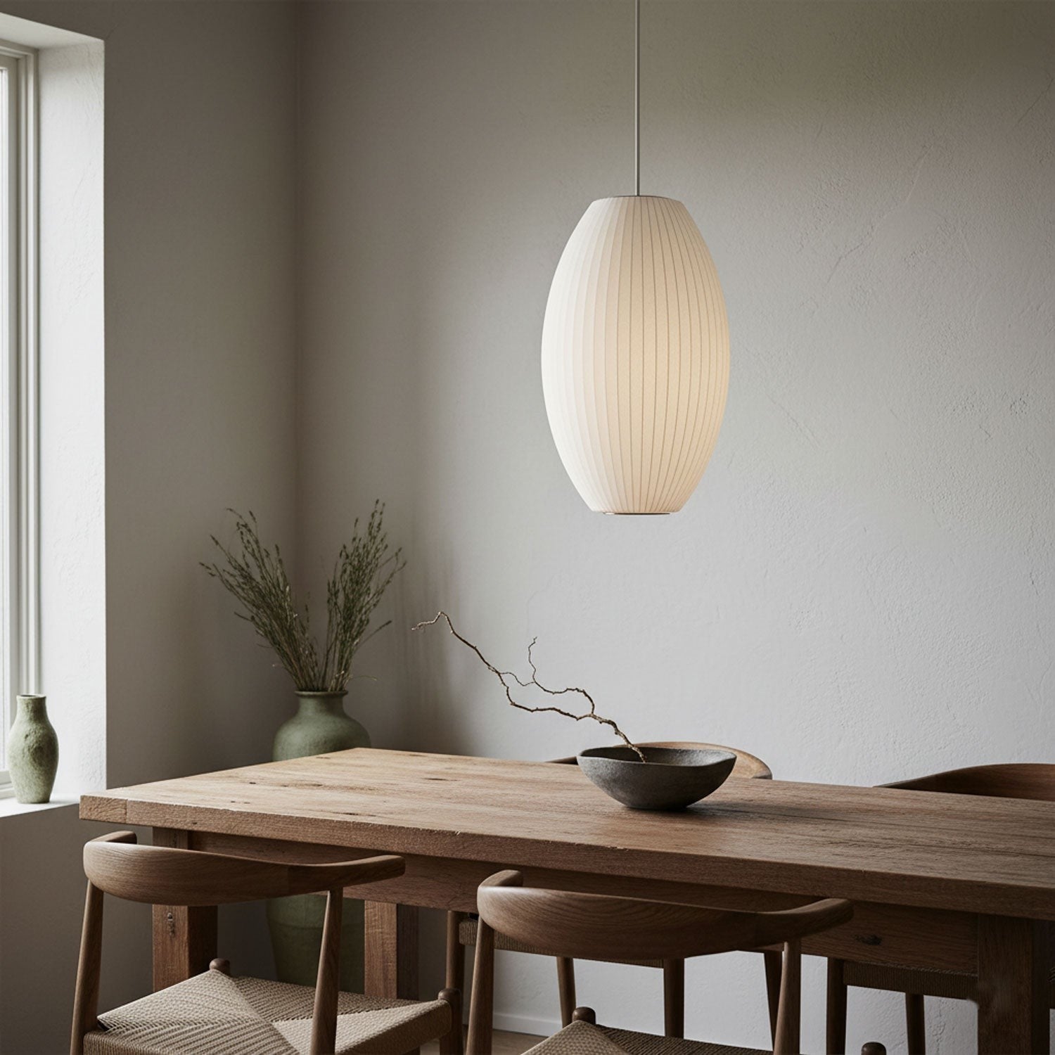 Silk Bubble Pendant Light