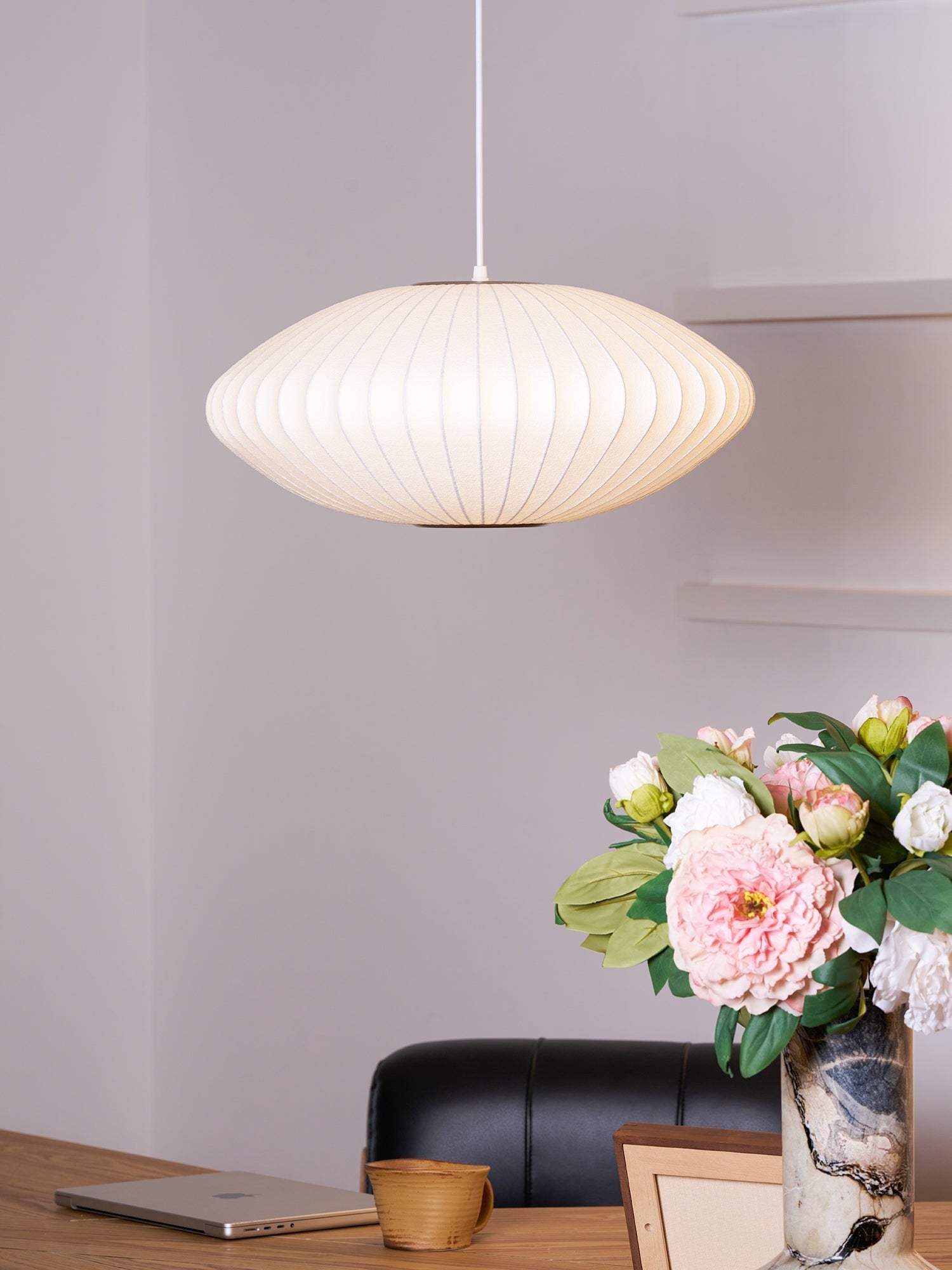 Silk Bubble Pendant Light