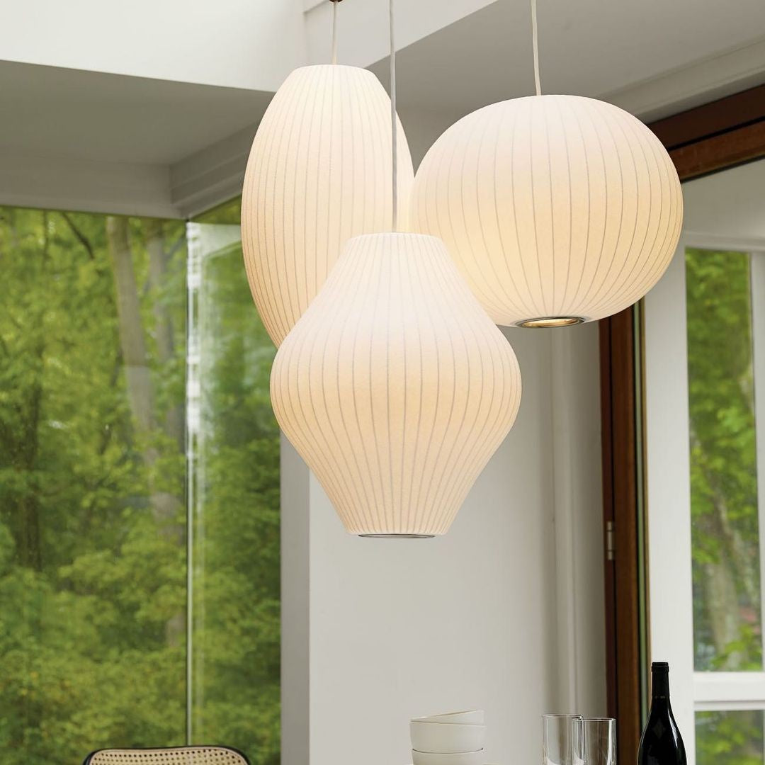 Silk Bubble Pendant Light