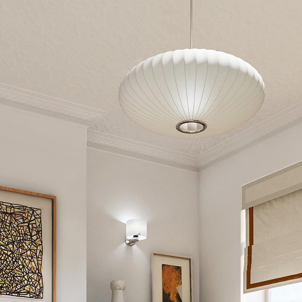 Silk Bubble Pendant Light
