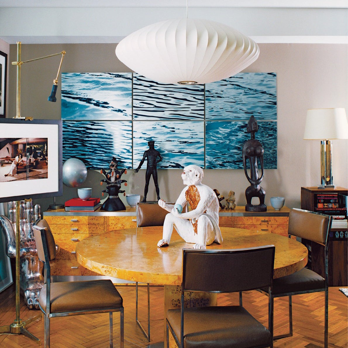 Silk Bubble Pendant Light