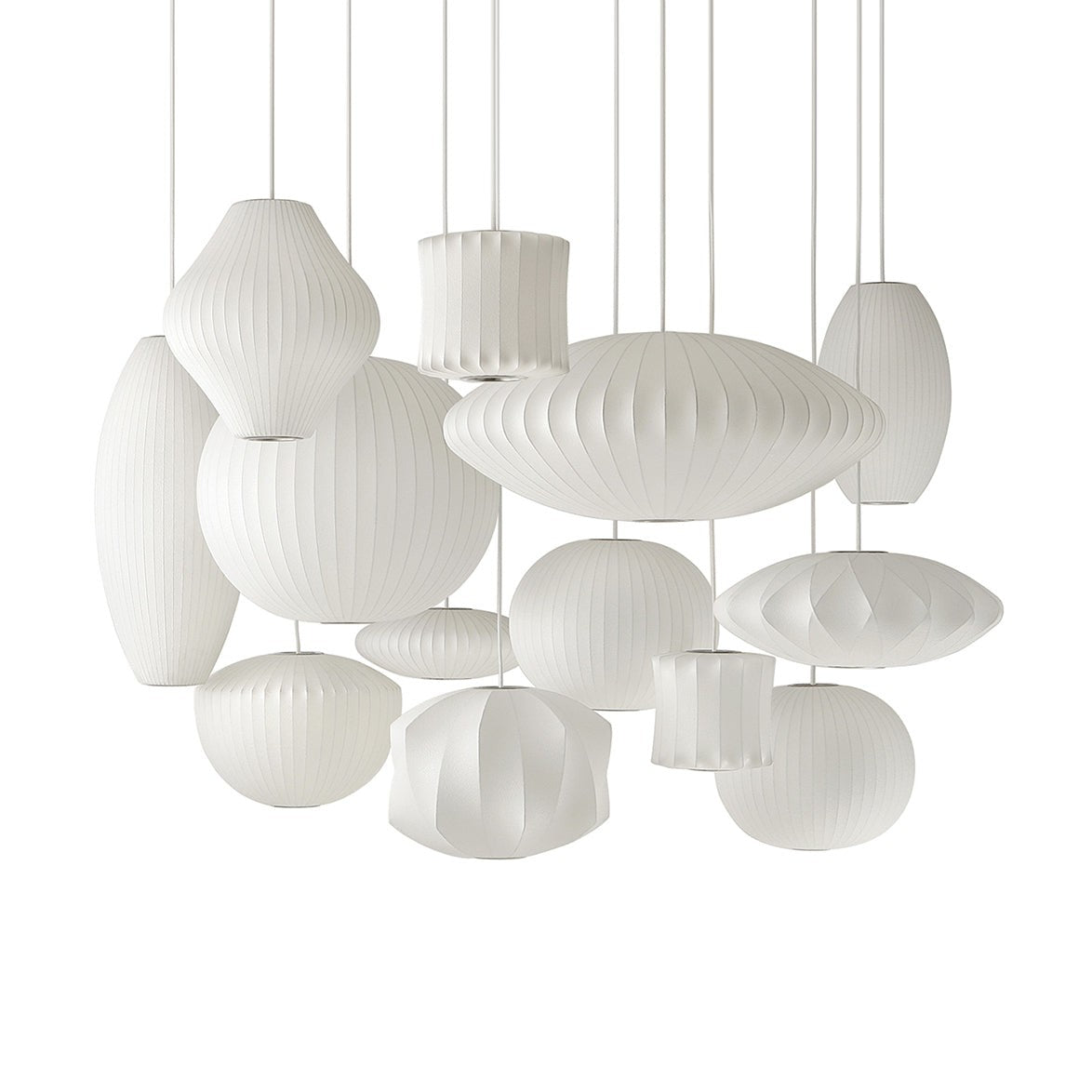 Silk Bubble Pendant Light
