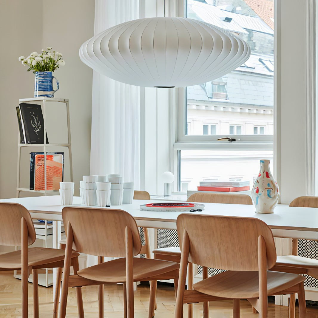 Silk Bubble Pendant Light