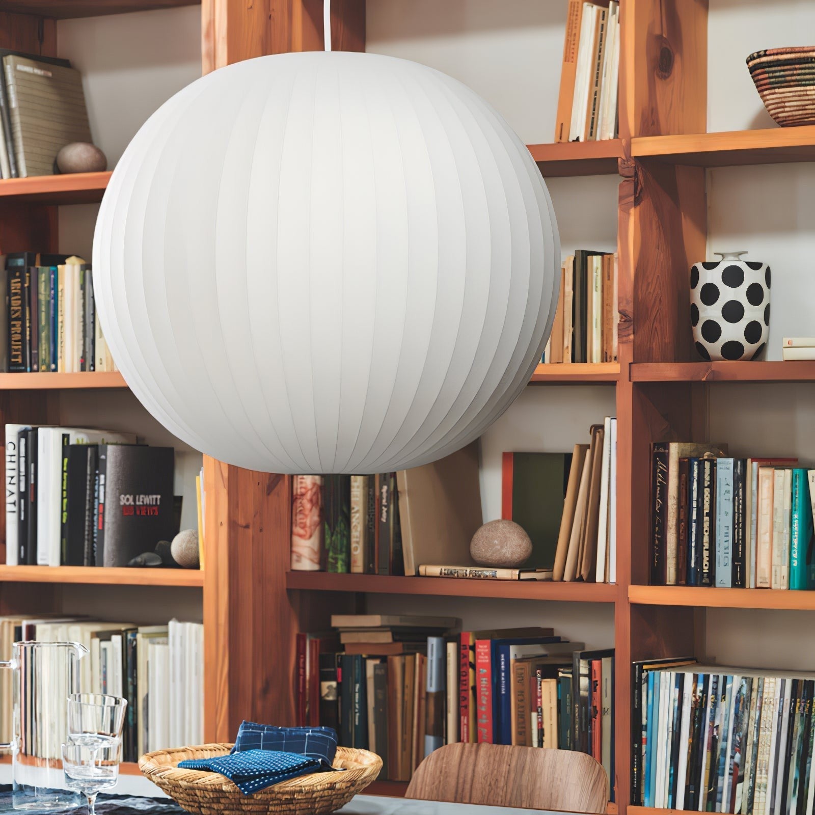 Silk Bubble Pendant Light