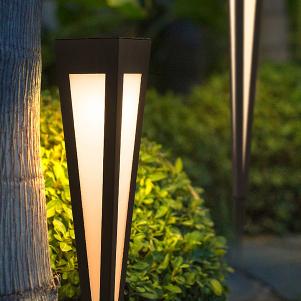 Square Conical LED Waterproof RGB Solar Lights Exterior Pathway Lights, Outdoor Wall Light, detail 11
