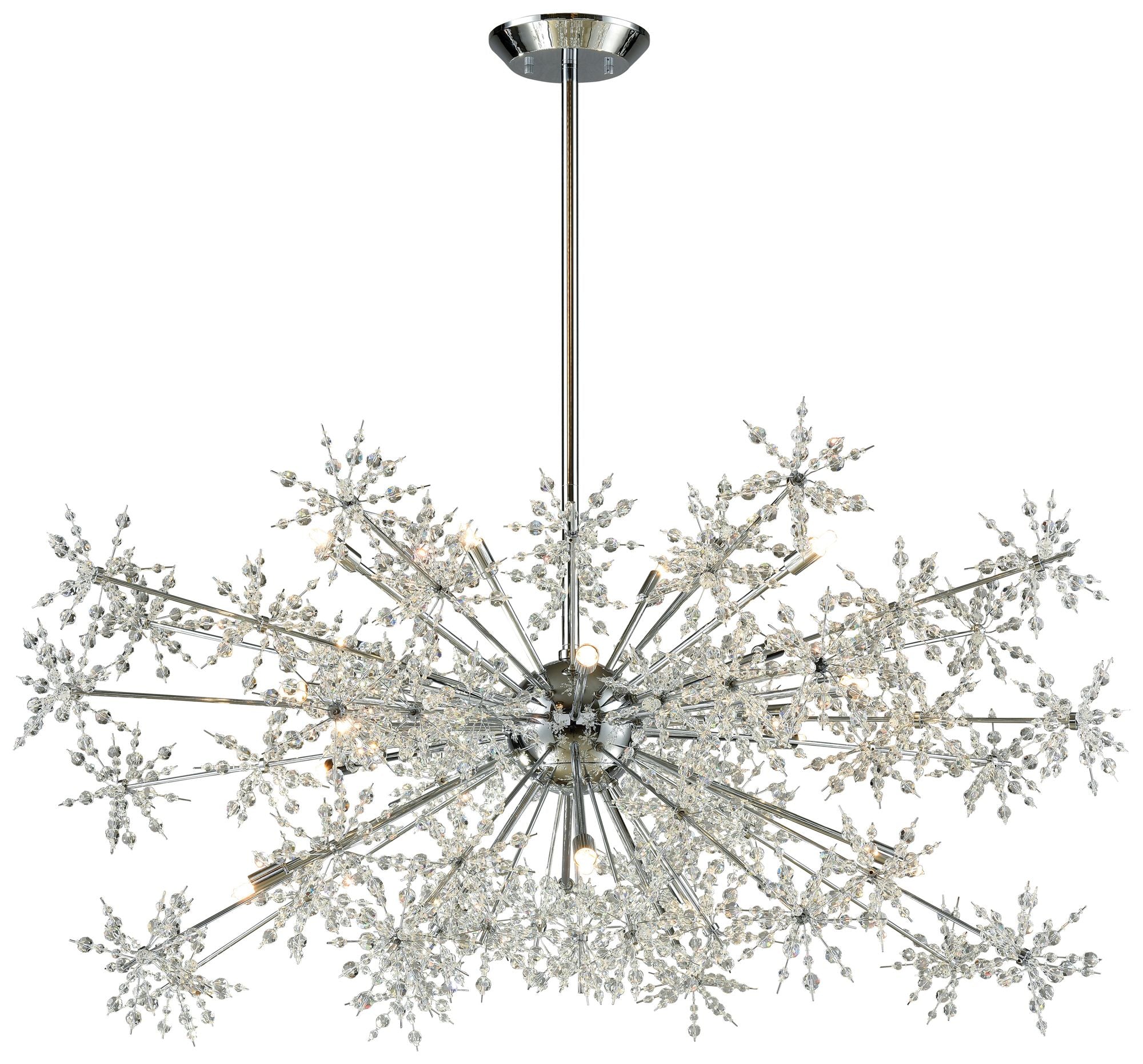 Snowburst 20-Light Chandelier Polished