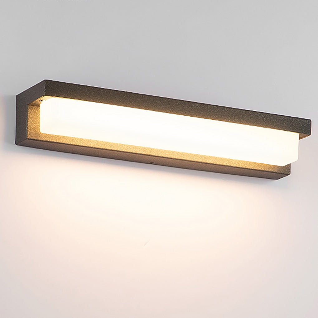 Contemporary Stainless Steel Linear LED Strip Exterior Wall Light, detail angle 8, Tianguang Select