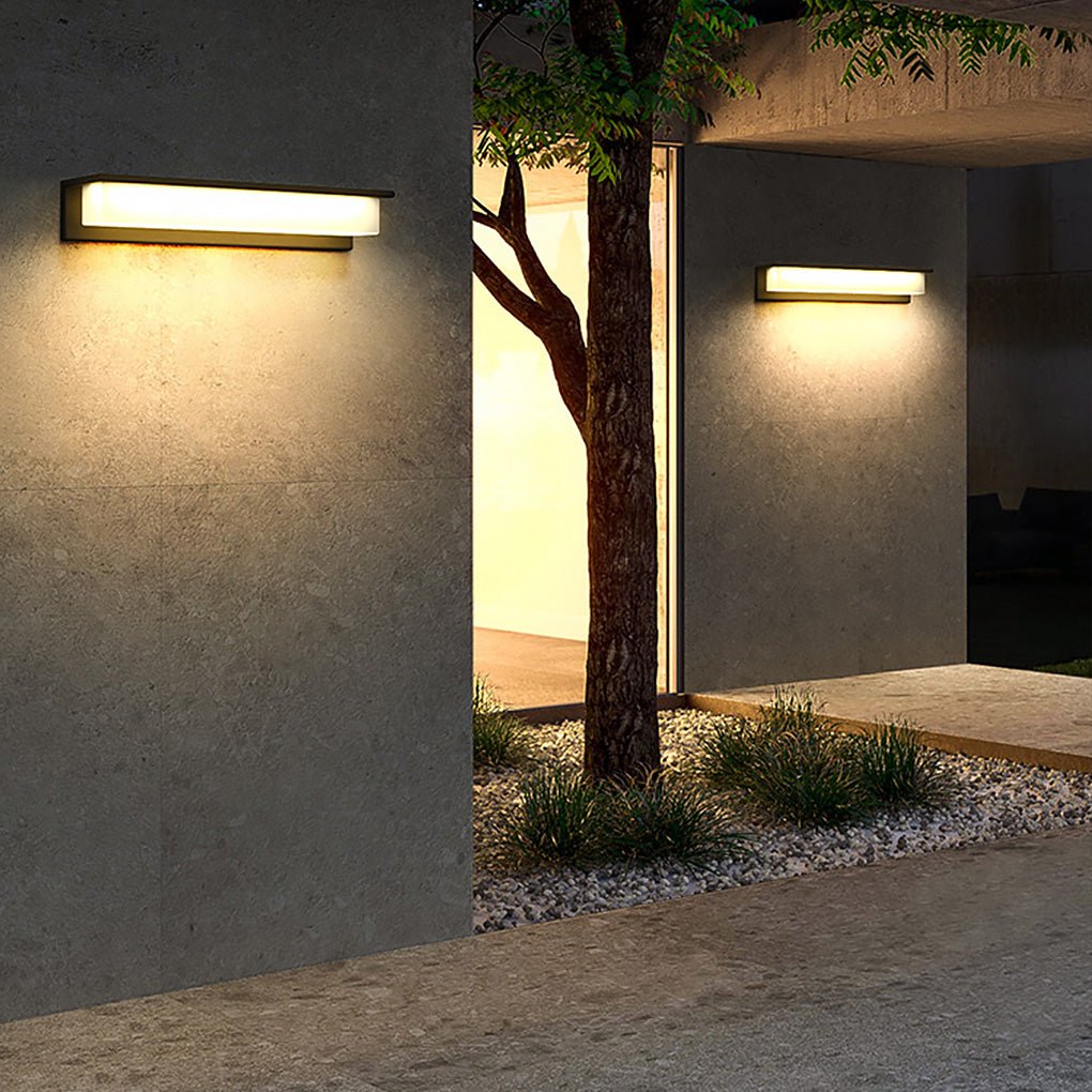 Contemporary Stainless Steel Linear LED Strip Exterior Wall Light, detail angle 3, Tianguang Select