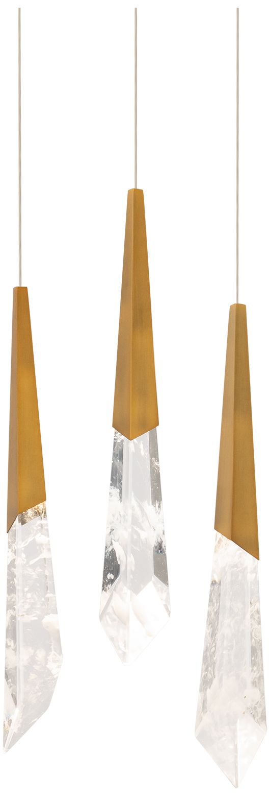 Solitude 22"H X 3-Light Crystal Chandelier