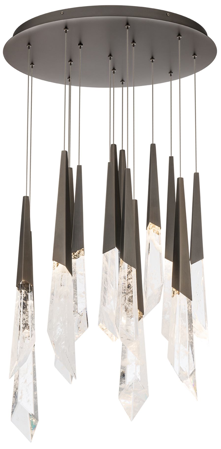 Solitude 22"H X 15-Light Crystal Chandelier