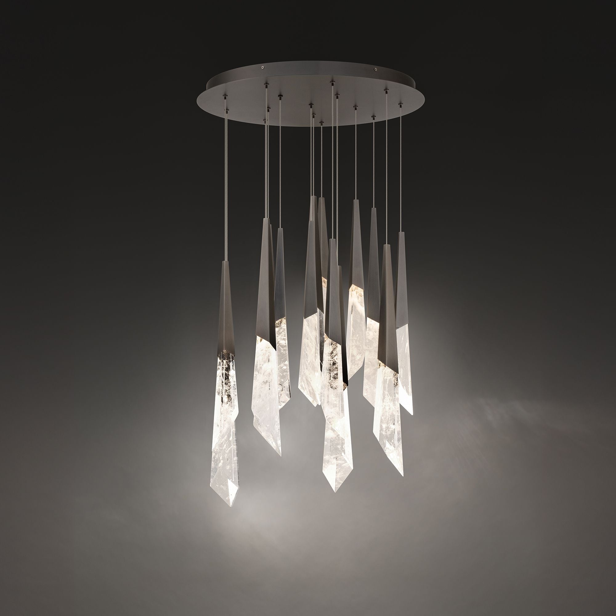 Solitude 22"H X 14-Light Crystal Chandelier