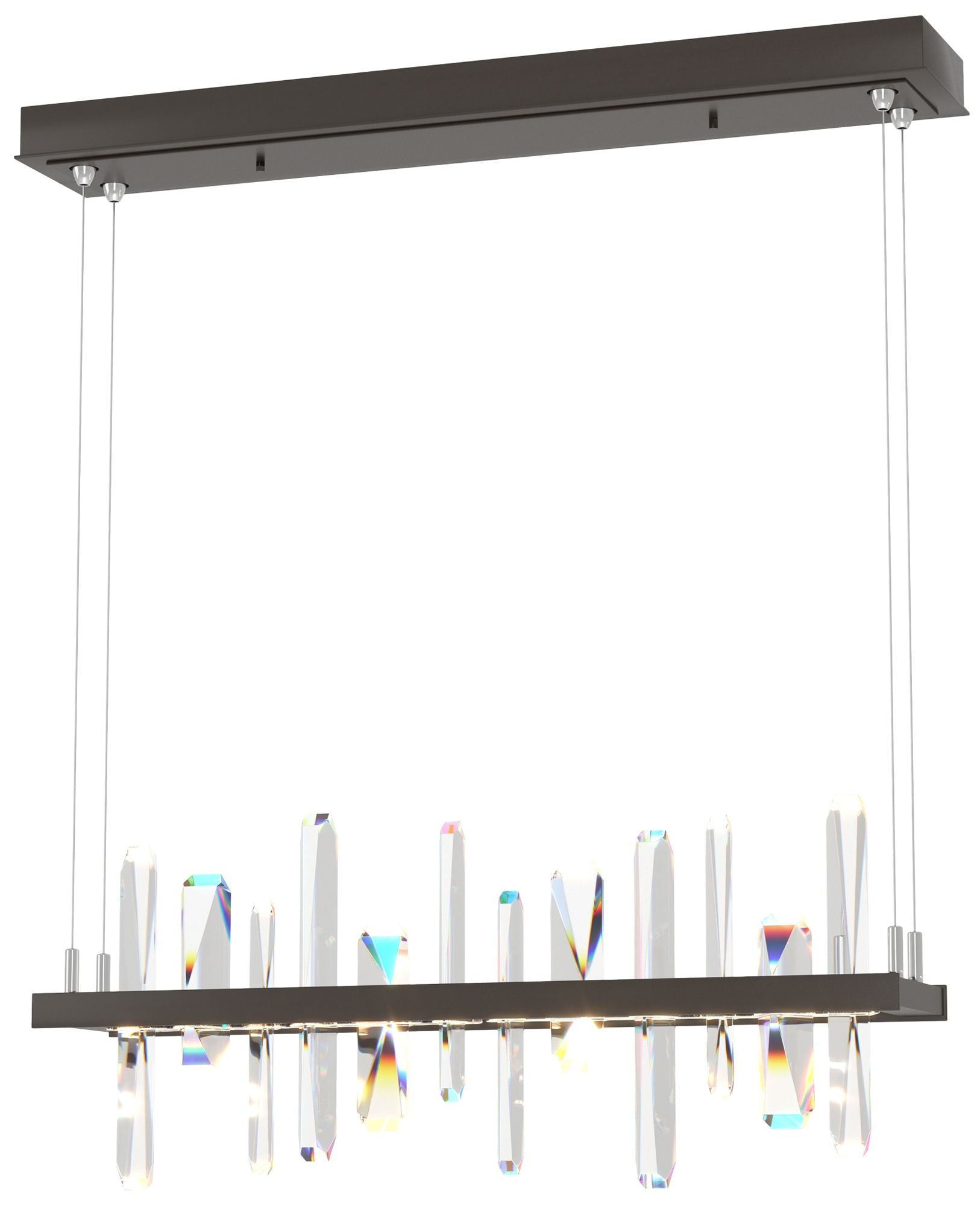 Solitude 25.5"W Crystal Accented Oil Rubbed Chandelier