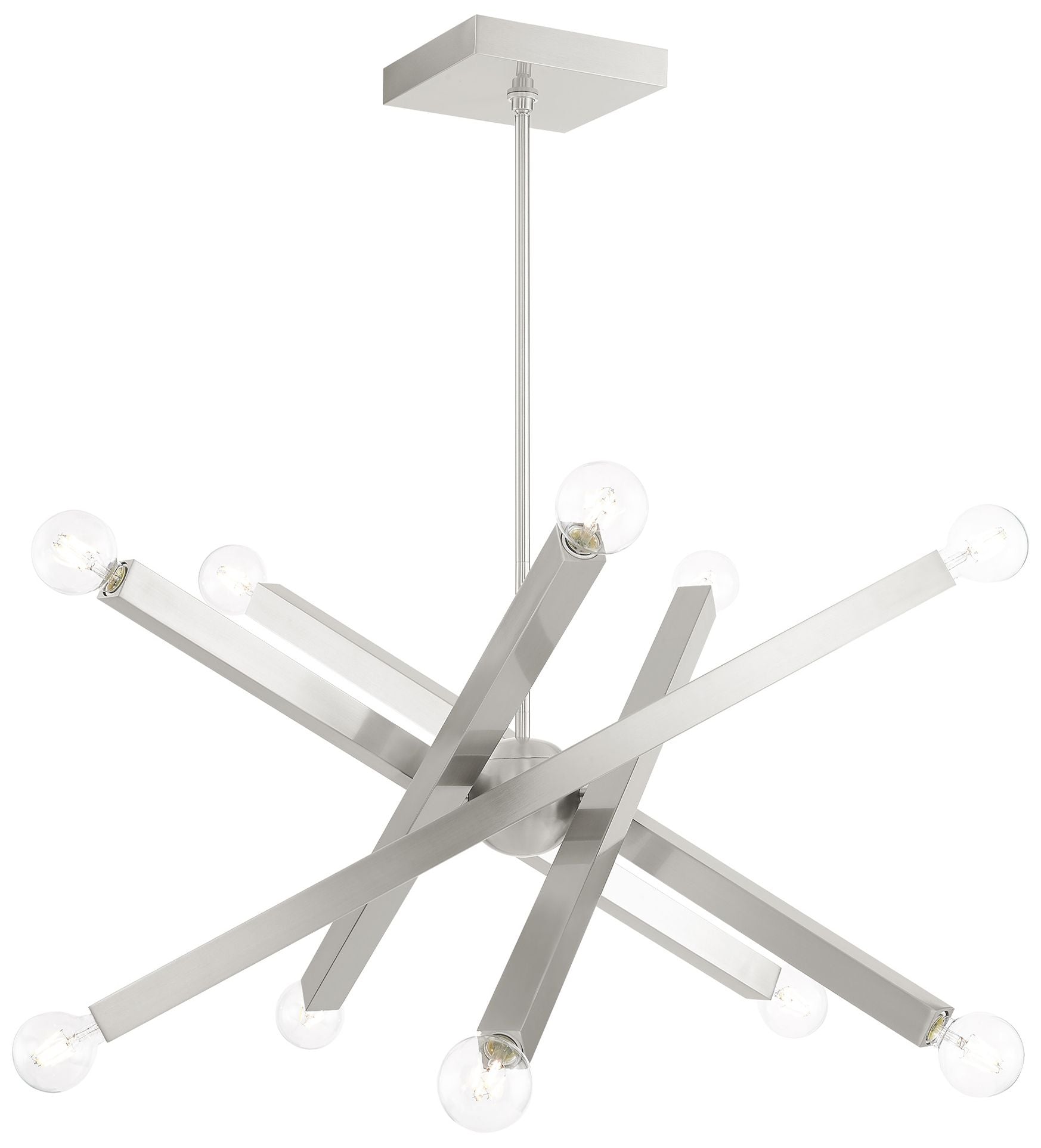 Solna 10-Light Brushed Nickel Chandelier