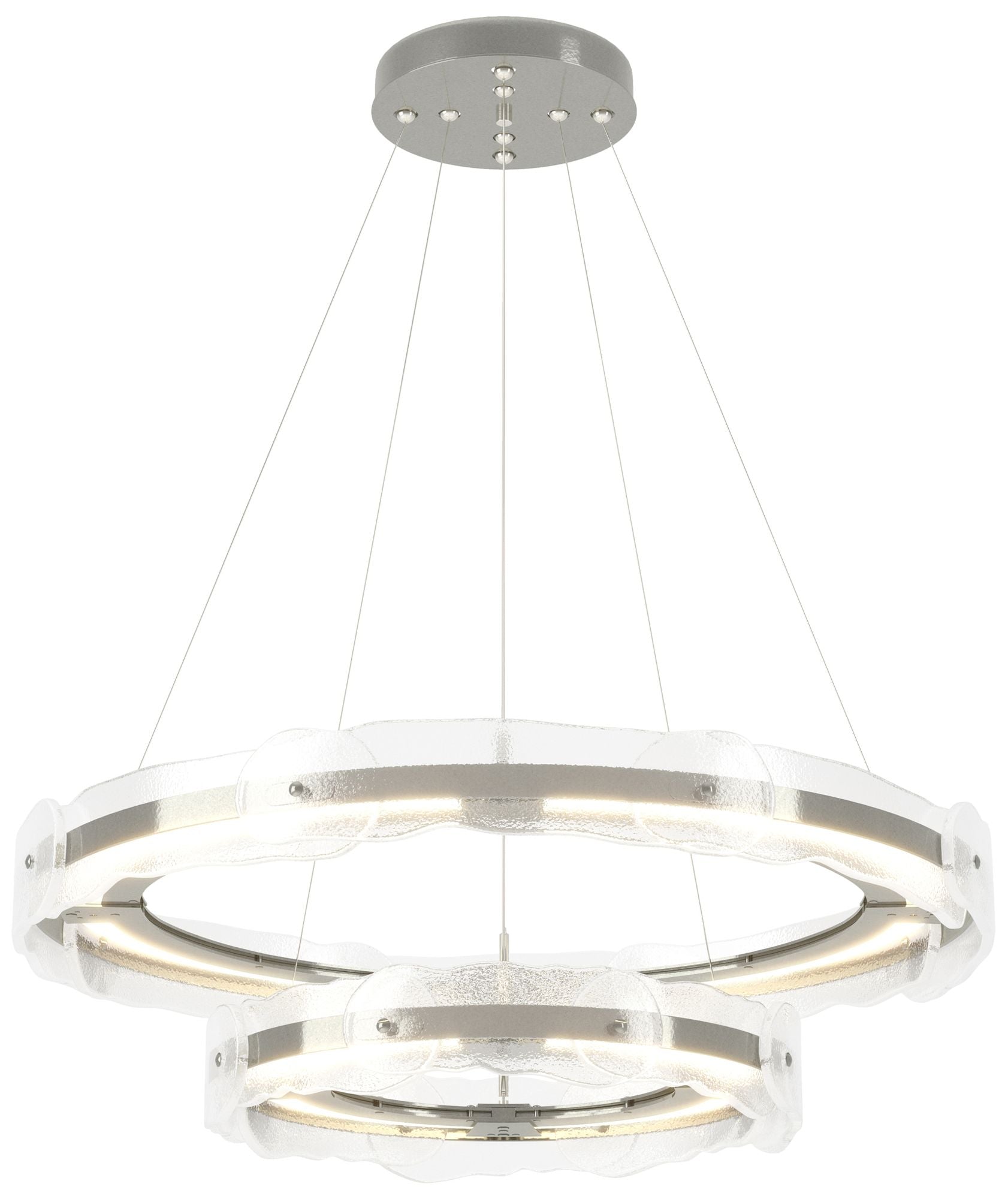 Solstice 36.6"W Tiered Sterling Standard LED Pendant W