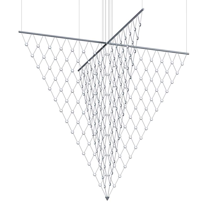 Constellation Galaxy Matrix 4-Light 78" Pendant Light