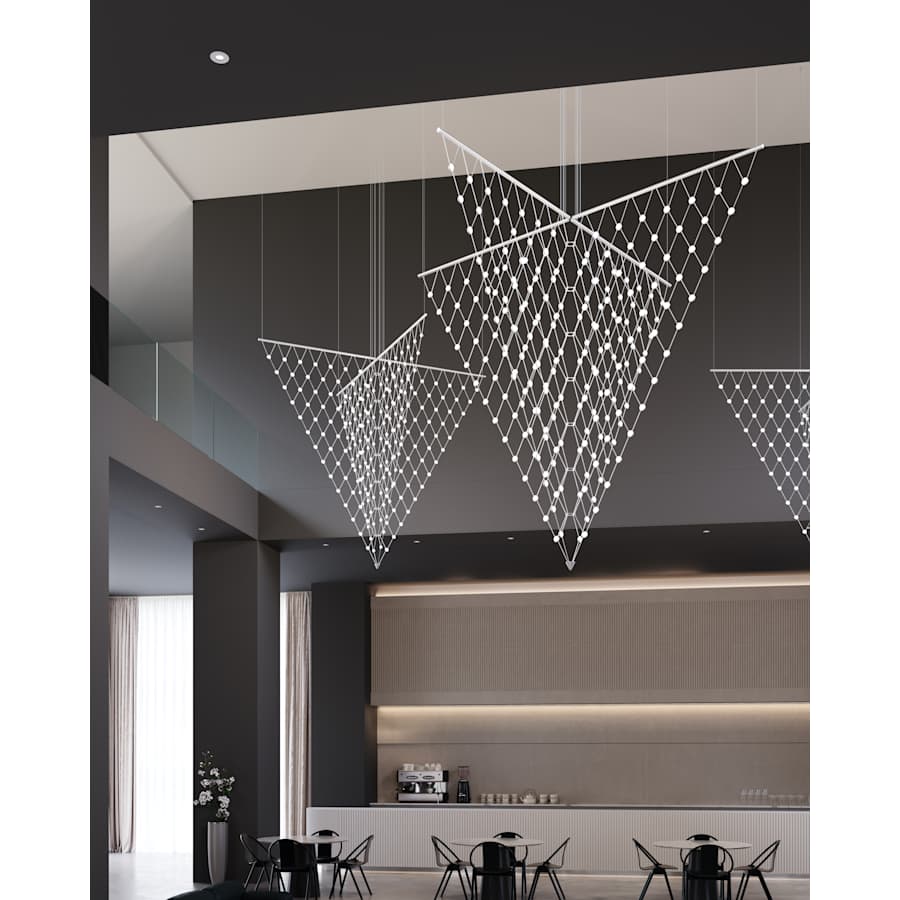 Constellation Galaxy Matrix 4-Light 78" Pendant Light