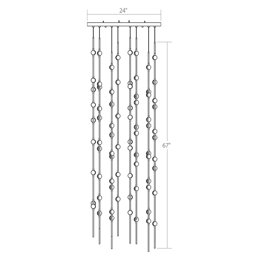 Constellation Andromeda 96-Light 24" Wide Pendant Light