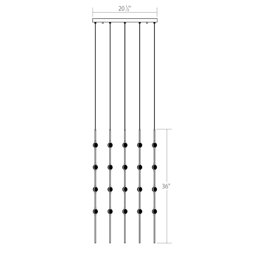 Constellation Cosmic Cube 100-Light 21" Pendant Light