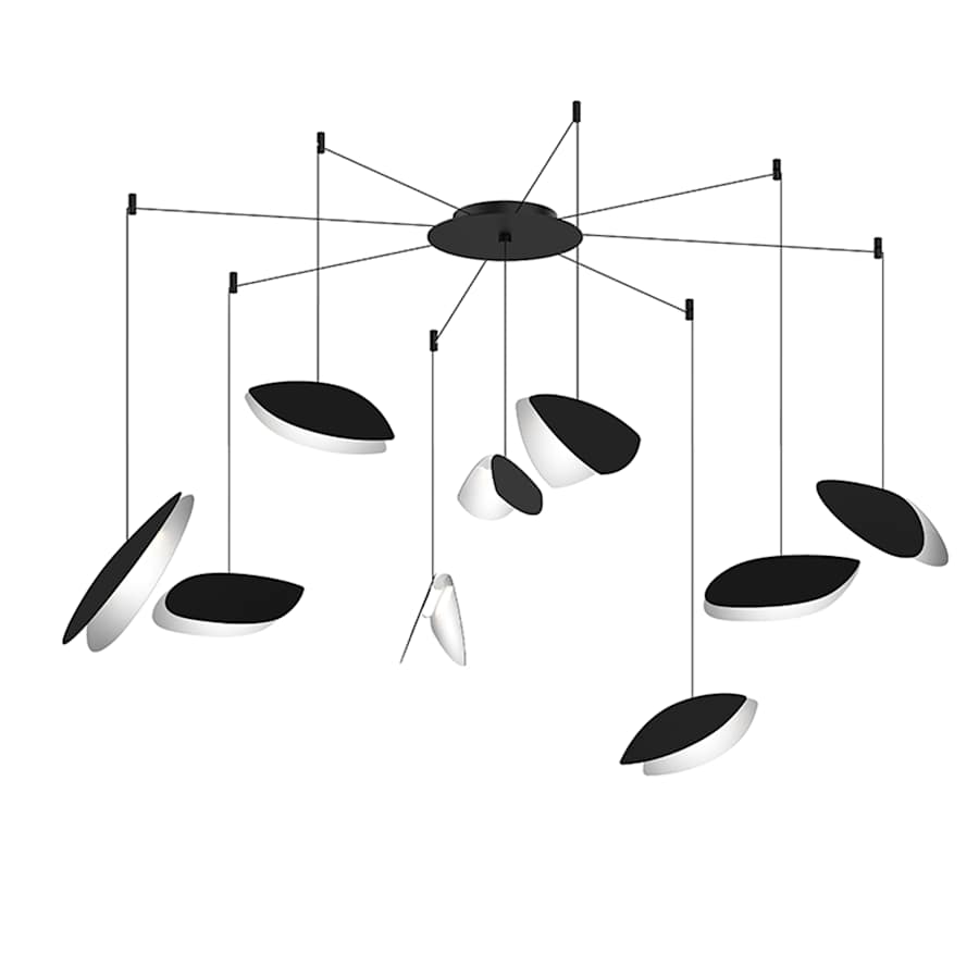 Papillons 9-Light 58" Wide LED Suspension Multi-Light