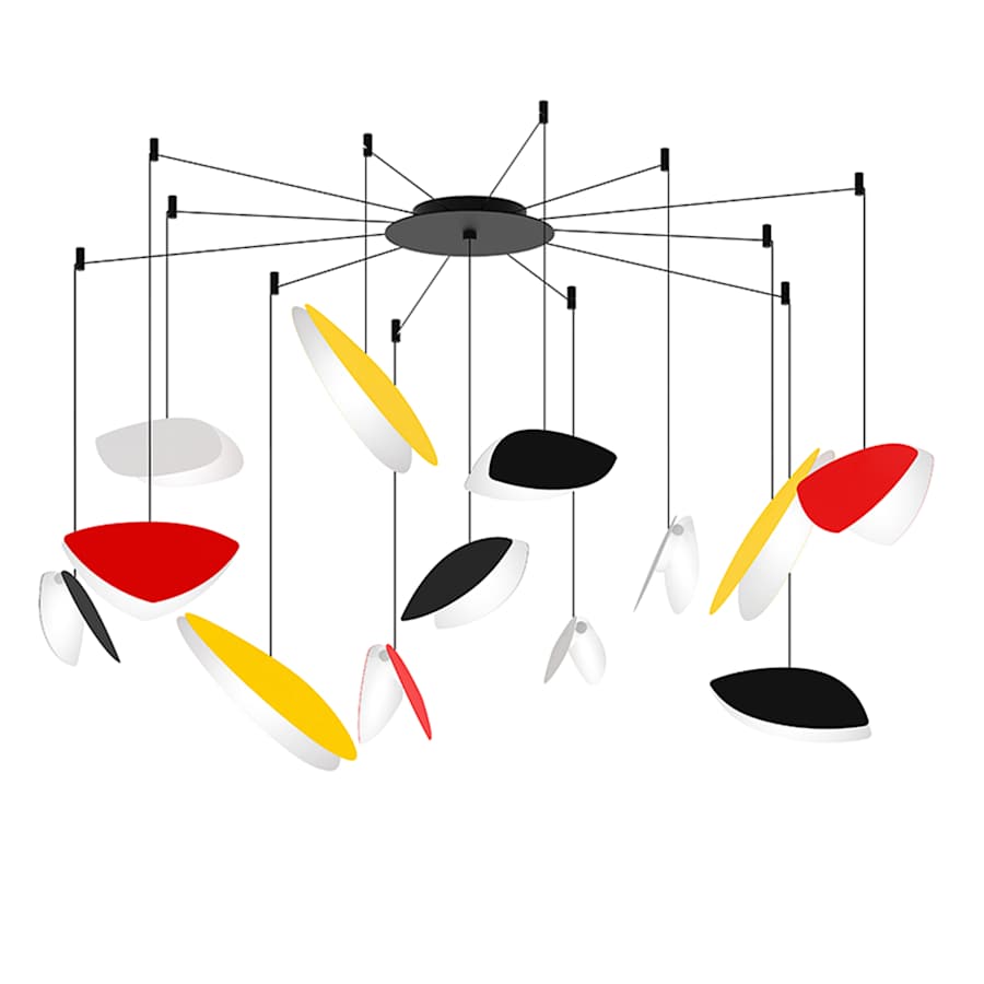 Papillons 13-Light 58" Wide LED Suspension Multi-Light