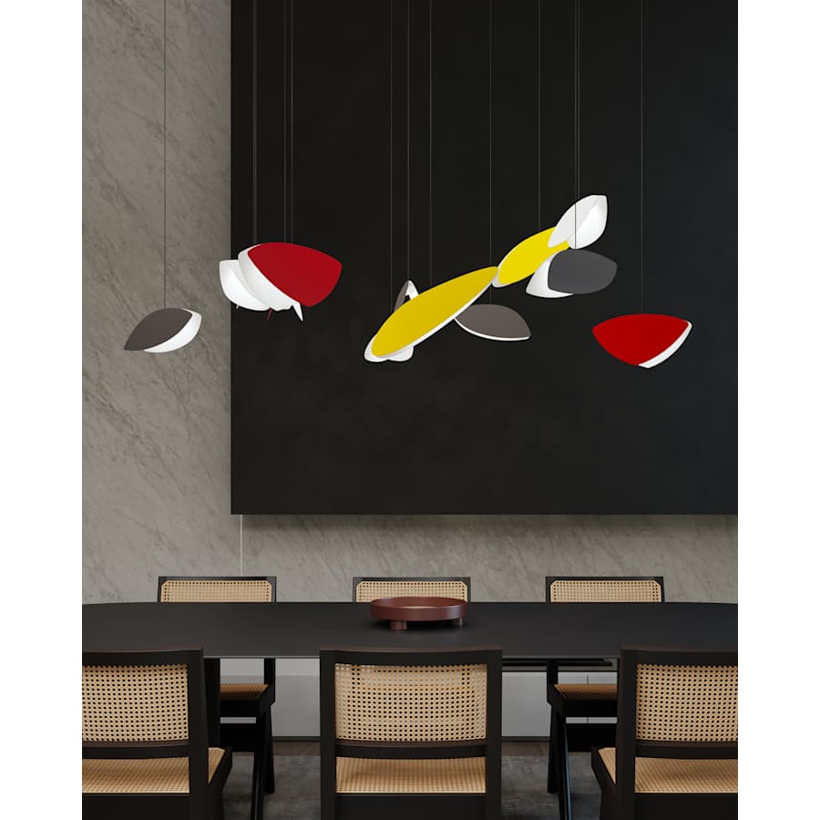 Papillons 13-Light 58" Wide LED Suspension Multi-Light