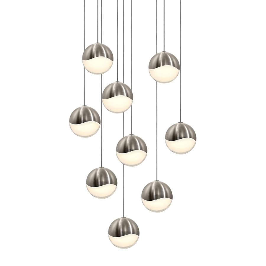 Grapes 9-Light 14" Wide LED Suspension Multi-Light