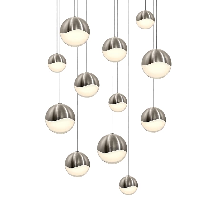 Grapes 12-Light 17" Wide LED Suspension Multi-Light